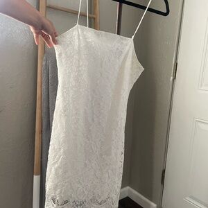 Trixxi White Lace Mini Dress